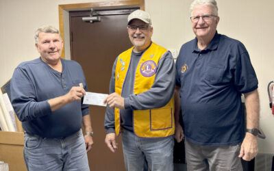 Kendall Lions donate $4,000 to village government